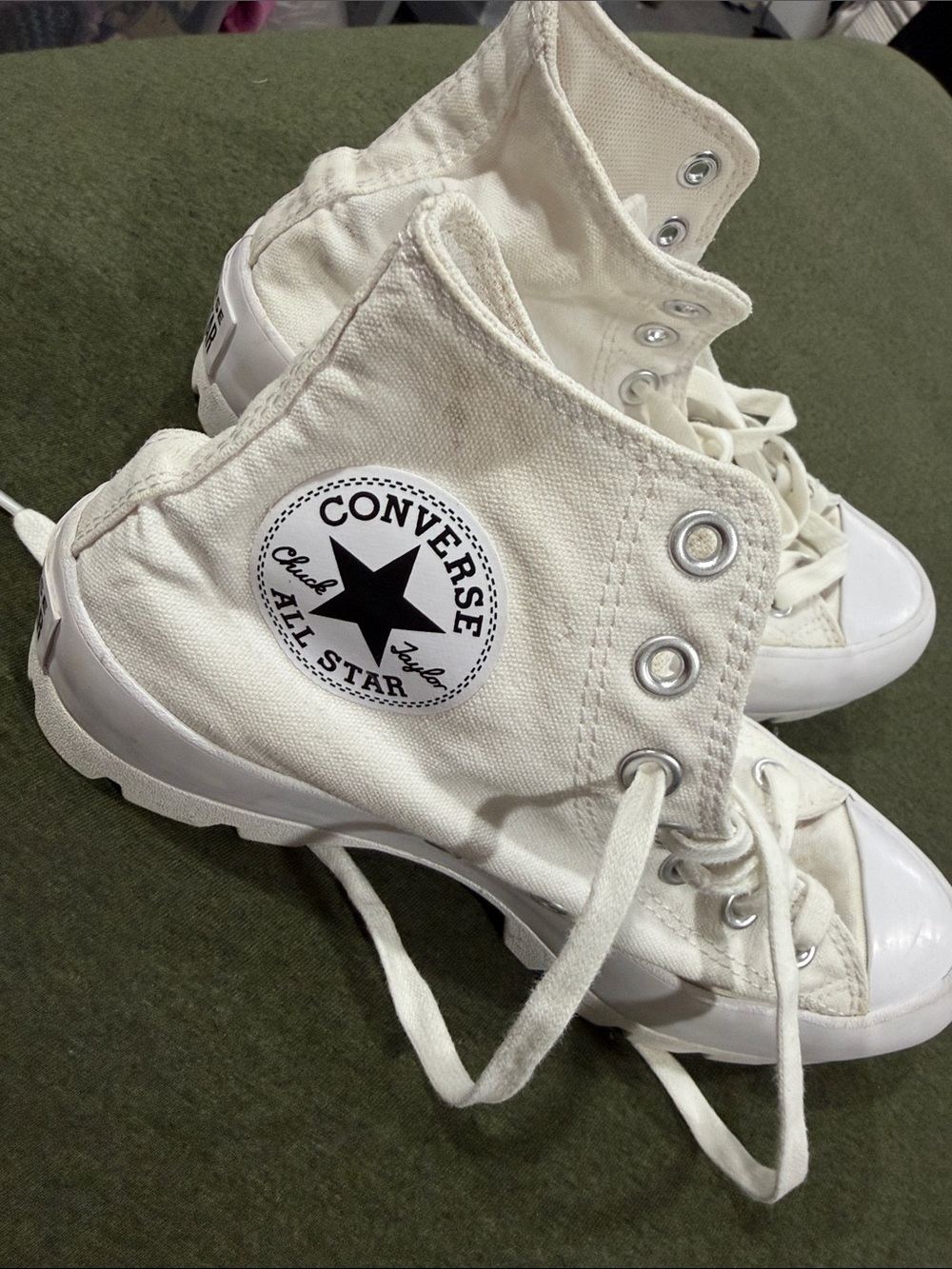 Converse High Top Sneakers - White